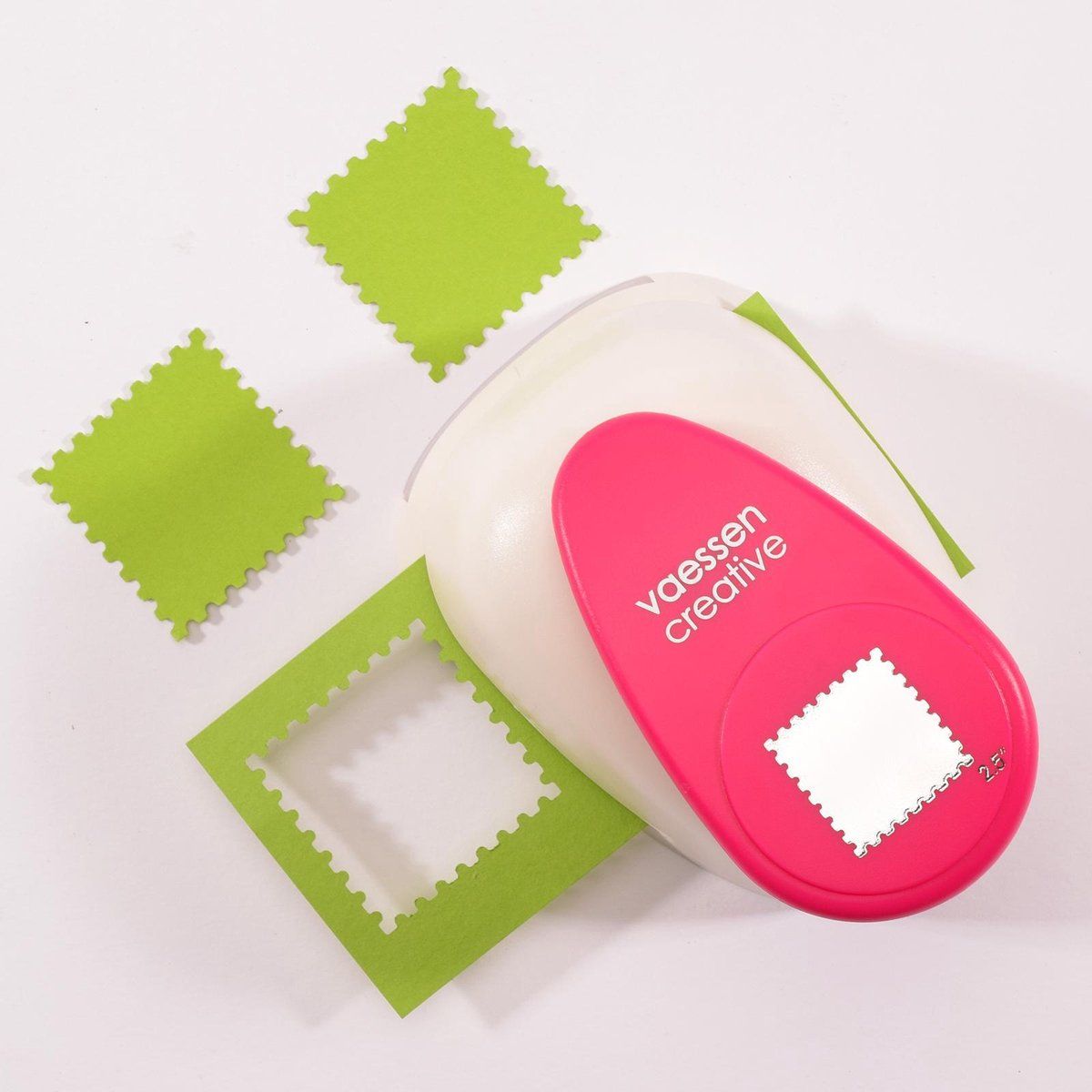 Vaessen Creative Figuurpons - postzegel jumbo+ - wit