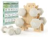 Ensemble de poids - Haltères - 1 kg, 2 kg et 3 kg - Couleur sable - Pour la maison et le studio
