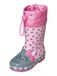 PLAYSHOES Regenlaarzen 'Katze' pastelgroen / rosa