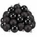 Mica Decorations Kerstballen Zwart 27 stuks