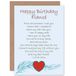 Wee Blue Coo Verjaardag Fiance Liefde Poem Nieuwe Kunst Groeten Gift Card