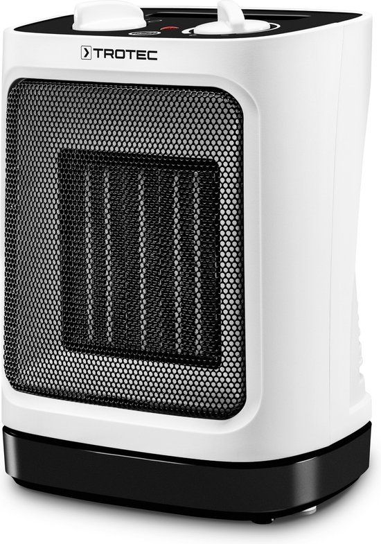 Trotec TFC 17 E - Keramische elektrische kachel - 2000W - 2 warmtestanden - Oscillerend - Wit/Zwart