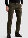 PME Legend Nordrop relaxed fit cargo pants with allover print donkergroen