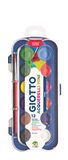 GIOTTO Aquarelset, 12 blokken, verschillende kleuren, super wasbaar, ideaal voor kinderen, feestjes en scholen