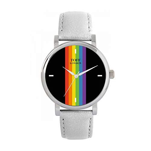 Toff London Pride Linear Black Batons Horloge - 5059656030638