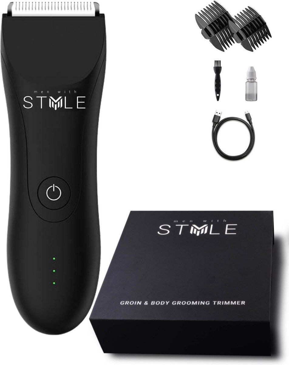Men With Style Bodygroomer voor Mannen - Waterdicht - 3 Jaar Garantie - Groomer Gold