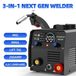 StarTech MIG200 3-in-1 MIG-lassapparaat - MIG/MMA/Lift TIG - Werkt zonder gas, met lasdraad - Halfautomaat, 15–200A - 220V, EU-stekker