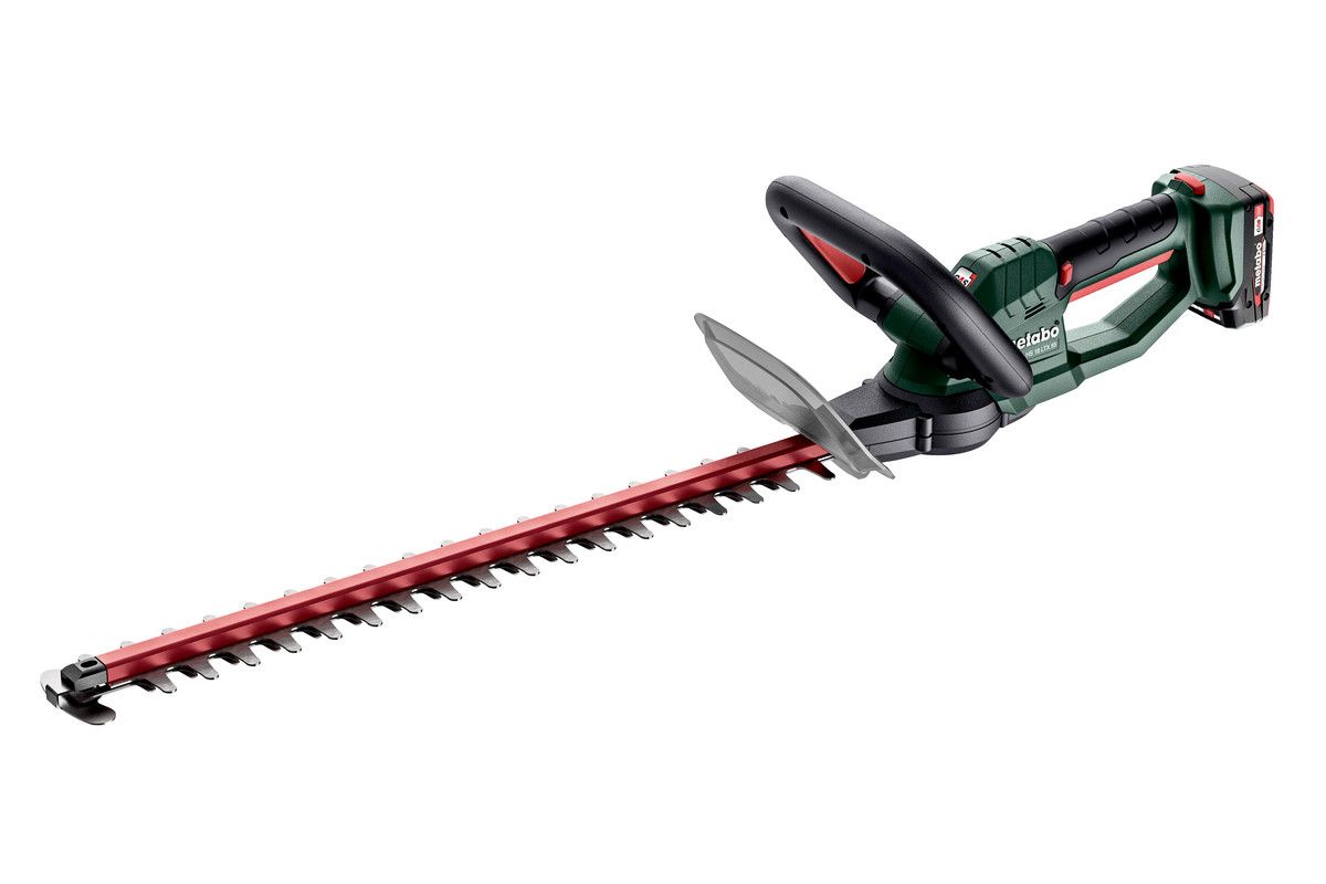 Metabo HS 18 LTX 55 - Hedge Trimmer - Cordless - 18 V - Li-ion - 2 Ah - Double blade - Incl. 2 batteries, charger