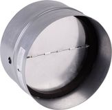 Wallair N35981 Luchtvergrendelingsklep met afdichtrubber Geschikt voor buisdiameter: 10 cm Verzinkt