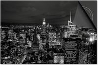 Dietrix Inductie beschermer 60x52 - Steden - New York Zwart Wit - Afdekplaat inductie mat