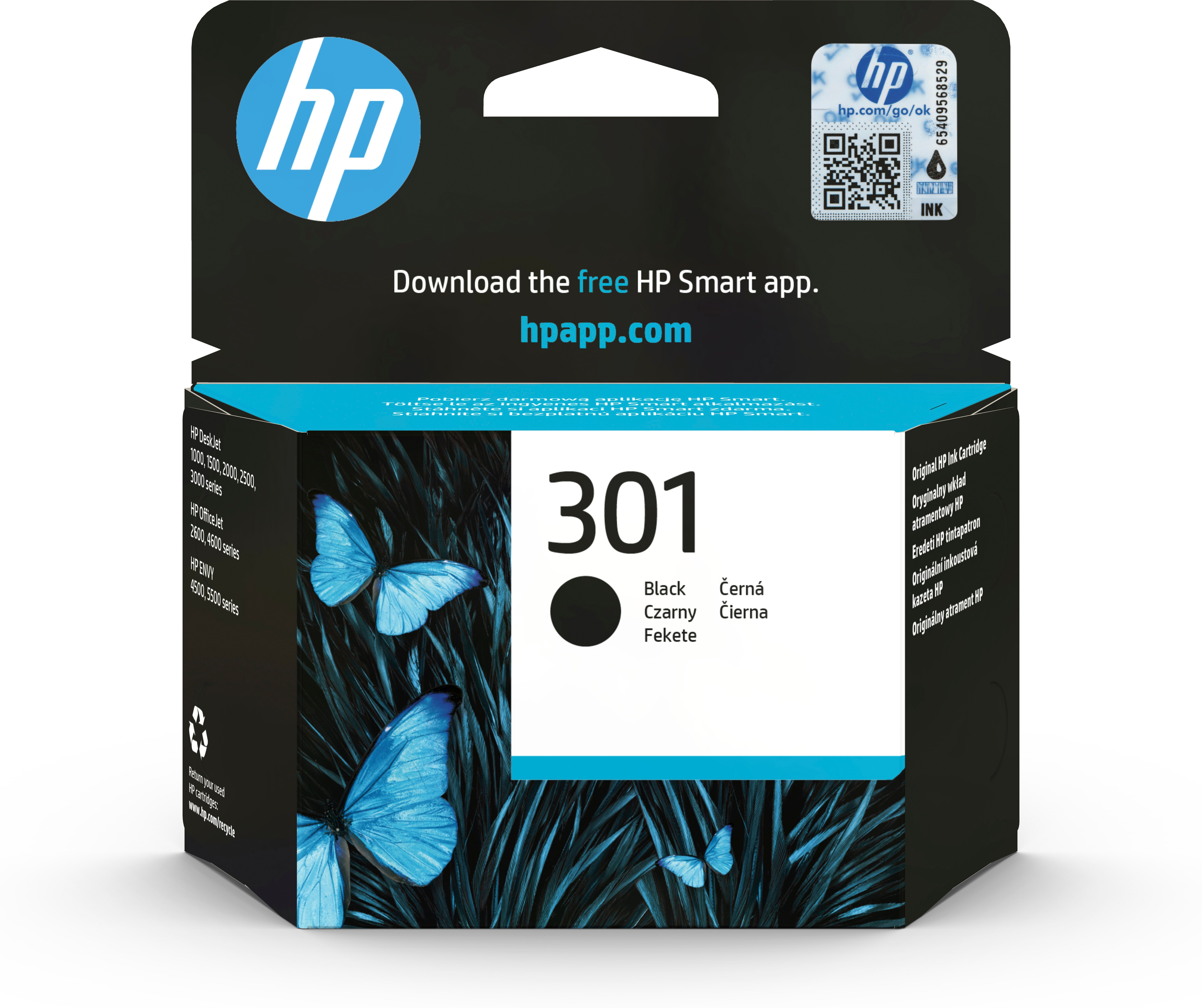 HP   301 originele zwarte inktcartridge