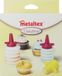 Metaltex decoratieset dolceforno 9 x 7 cm transparant