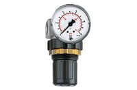 Drukregelaar RIEGLER Drukregelaar »standaard mini«, incl. manometer en schakelbordmoer, BG 0, G 1/4, PE max. 25 bar, regelbereik 0,2-6 bar