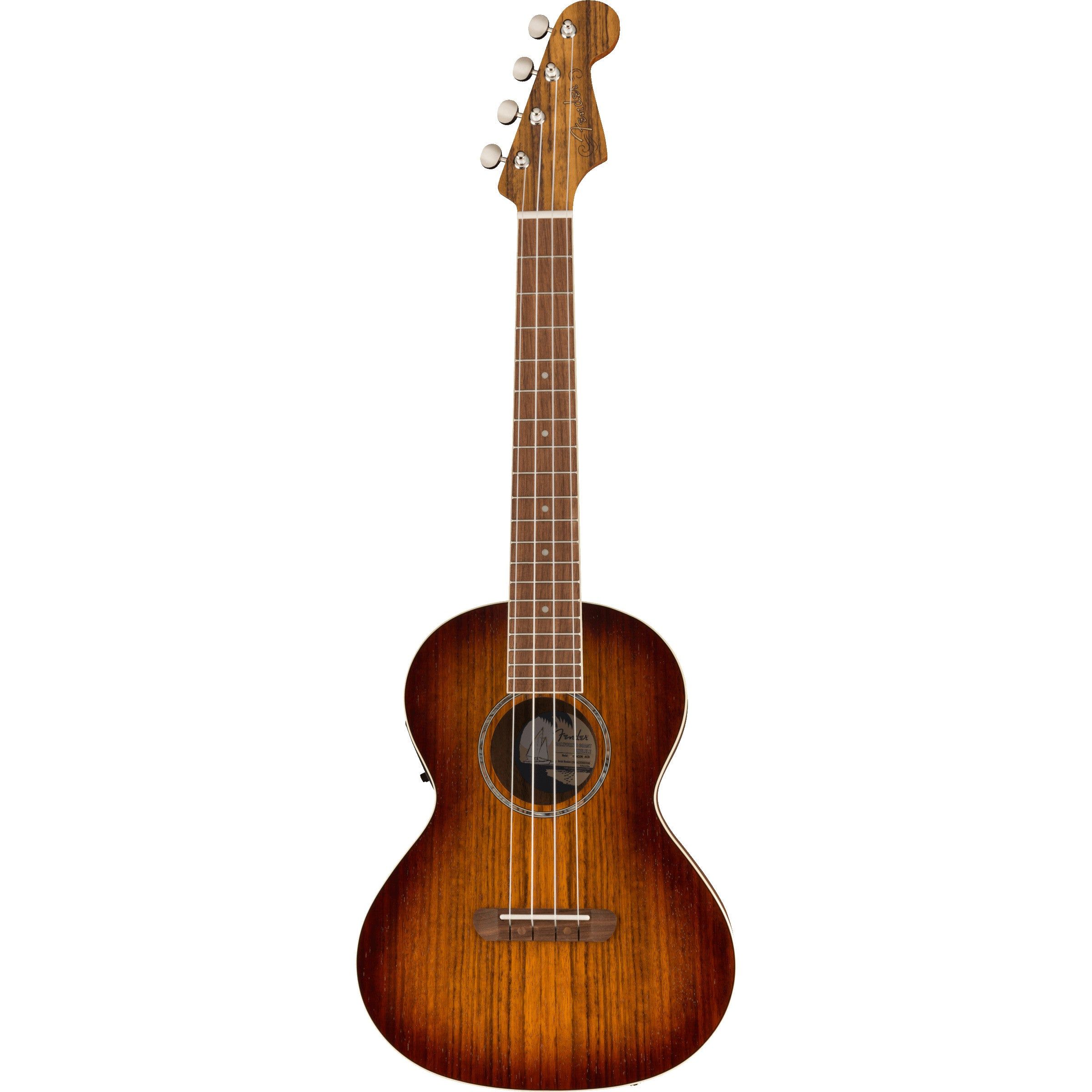 Fender Rincon Tenor Ukulele - Aged Cognac Sunburst with Gig Bag