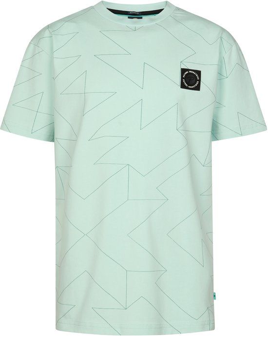 Petrol Industries Jongens T-shirt met all-over print Luchador - Groen - Maat 164