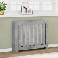 vidaXL Radiatoromsluiting, betonkleur, 104x20x82 cm, houtvezelplaat