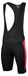 Merkloos Fietsbroek Pro Line met Bretels, zwart-rood, L