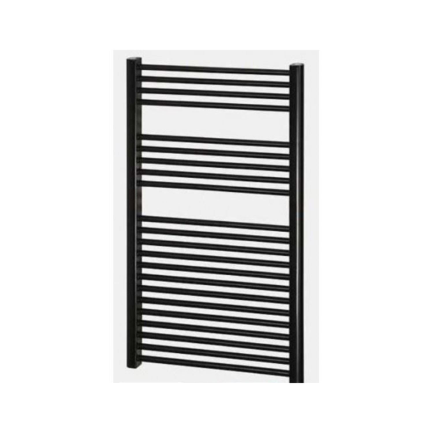 Boss & Wessing Nile Gobi Designradiator 110x60 cm Zwart - Midden-onderaansluiting