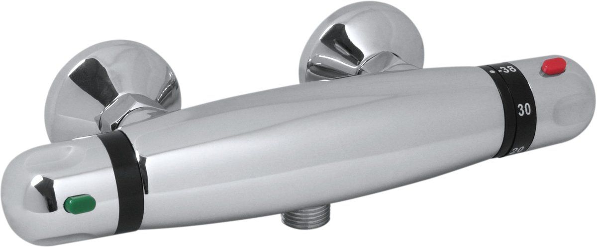 Plieger Verano Thermostatische Douchekraan - 12 cm Hartafstand - Chroom