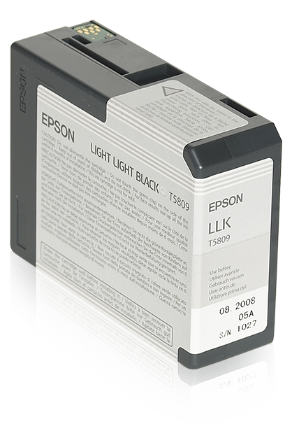 Epson inktpatroon Light Light Black T580900 single pack / Licht licht zwart