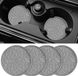 Sans marque Porte-gobelet voiture sous-verres [4 pièces] - Sous-verres pour tasse de voiture en silicone de 2,75 pouces - Accessoire intérieur de voiture encastré antidérapant universel gris