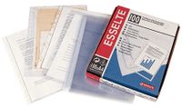 Esselte 46108 Sheet Protector A4 Polypropylene (PP), Polyvinyl Chloride (PVC) Transparent 100 Pieces