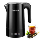 Carehabi Waterkoker met temperatuurinstelling 1,7 l 2200 W BPA-vrij | Led-temperatuurweergave en 12 uur warmhoudfunctie, 40-100 °C, dubbelwandig, Cool Touch