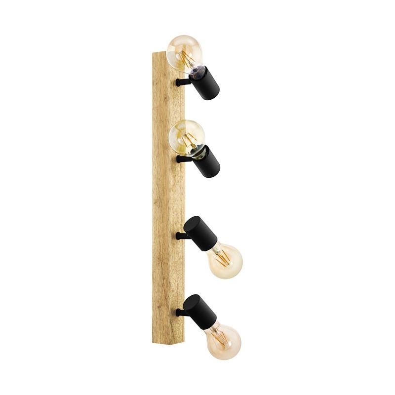 EGLO Townshend 3 - Spotlamp - 4-lichts - Bruin - Hout