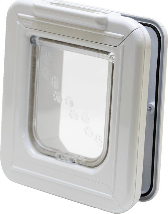 Cat Mate 305W Elite I.D. Disc kattenluik met timerbediening - wit