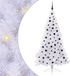 vidaXL Sapin de Noël artificiel avec 300 LED Blanc 210 cm PVC et Acier