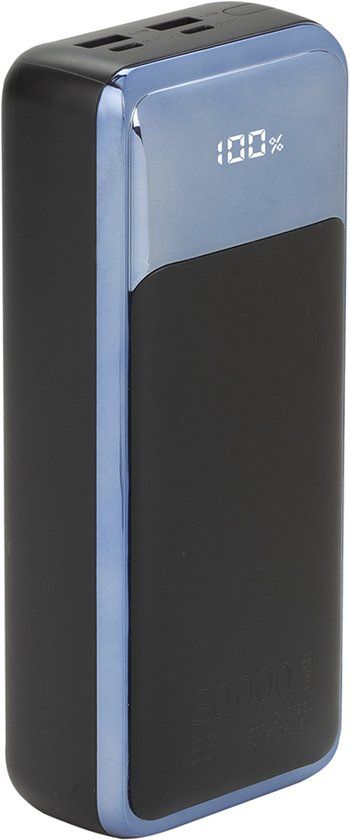 Riva Case VA1080 Powerbank Lithium-Polymeer (LiPo) 30000 mAh Zwart, Blauw