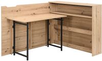 Vente-unique RELIMY Opklapbaar hoekbureau - MDF - Naturel
