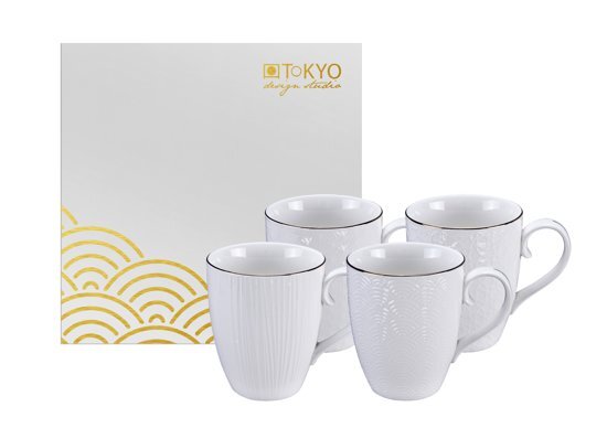 Tokyo Design Studio Nippon White Mokken 380 ml - set van 4