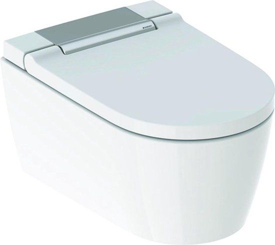 Geberit Aquaclean Sela Wand-Wc - Hangend - Zonder spoelrand - Soft-close - RVS