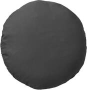 Dutch Decor - sol - sierkussen rond outdoor 40 cm charcoal grey - waterafstotend en uv-bestendig - grijs