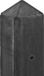 Berton© Betonpaal - Glad - Premium antraciet gecoat - 10x10 cm - 250 cm