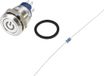 TRU COMPONENTS TC-9219008 Druktoets 48 V/AC 2 A 1x uit/(aan) Moment RGB IP67 RVS