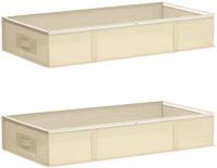 vidaXL Opbergdoos met transparant bovenraam 2 stuks nonwoven stof 64,8 L
