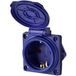 Sygonix SY-6746376 Geaard stopcontact IP44 Blauw