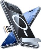 TORRAS Ostand Magnetic Hoesje geschikt voor Apple iPhone 18 Pro - Transparant