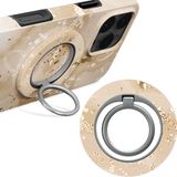 MIO by Mobilize Ring Holder - Universele MagSafe Ring Houder - Vinger Houder - MagSafe Standaard - 360° Draaibaar - Smartphone Grip - Met Plakbare MagSafe Ring - Gold Marble