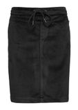 s.Oliver Fluwelen rok met elastische tailleband - Zwart - Maat 34