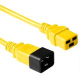 ACT Netsnoer C19 - C20 geel 3 m