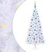 Sapin de Noël artificiel avec 300 LED blanc 180 cm PVC et acier