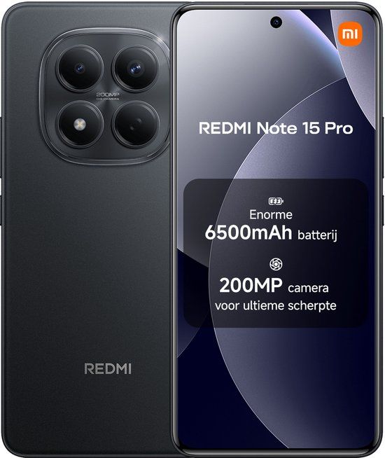 Xiaomi REDMI Note 15 Pro - 12 GB RAM - 512 GB - Zwart