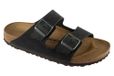 Birkenstock Arizona Natual Herensandalen van geolied leer, Tijm, 41 EU smalle maat