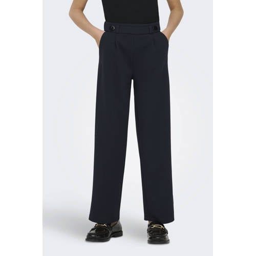 ONLY KIDS ONLY GIRL wide leg casual broek donkerblauw