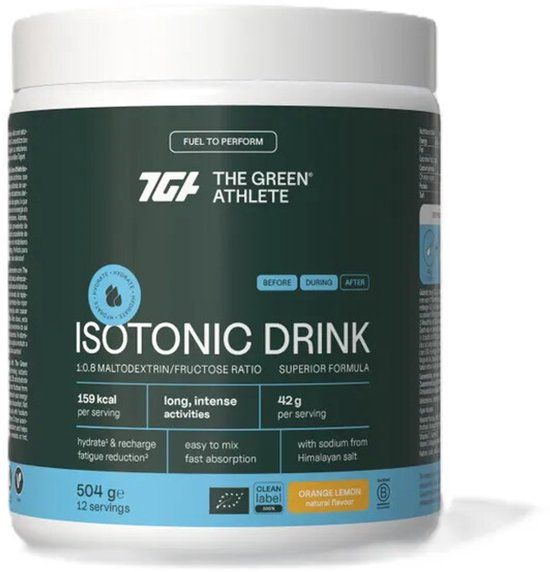 The Green Athlete Isotonic Drink Bio - 504 gr