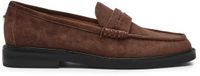 Steve Madden Damesschoenen Adison Bruin Leer Platte Sandalen Maat 40