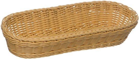 APS Baguettemand profi line - 28x16xh8 cm - creme - Set van 2 stuks